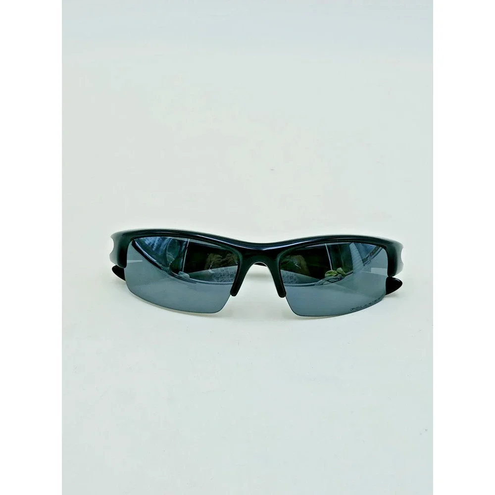Oakley Half Jacket Polarized Sunglasses Black Frame w/ Pouch Mens